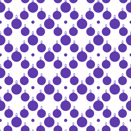 Happy New Year 2019 and Christmas seamless pattern. Winter illustration with Christmas balls. Design for banner, poster or print.のイラスト素材