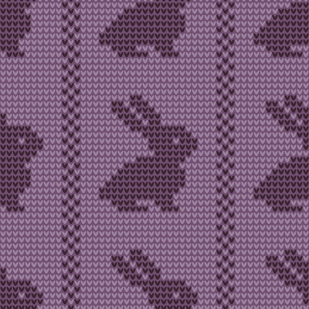 Vector seamless pattern with Easter bunny. Knitted background. Happy Easter. Festive backdrop. Design for banner, poster or print.のイラスト素材