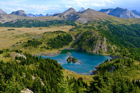 Alpine Sunshine Meadows in Banff National Park. Rocky Mountains. Alberta. Canada.