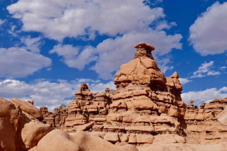 Hoodoos and pinnacles. Goblins Valley State Park. San Rafael Desert. Hanksville. Utah. United States.の写真素材