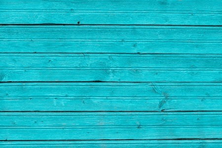 Mint blue painted wooden board, texture backgroundの写真素材