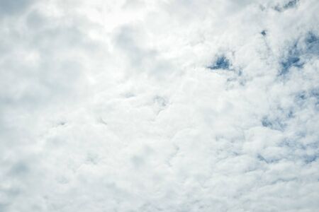 Background view of grey dark clouds before storm, natural weather changing