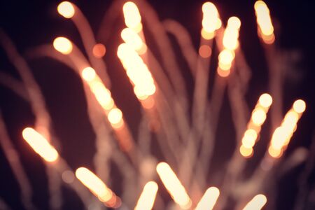 Bright light spots of bokeh blurred texture background