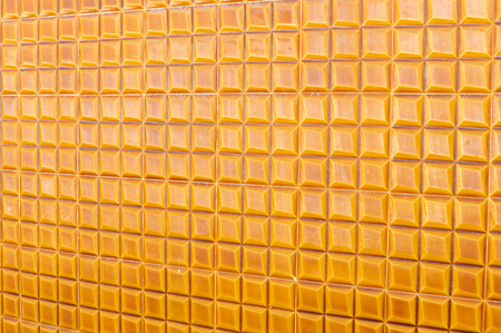 Closeup on traditional old tiles, detail of classic ceramic mosaic Portugalの写真素材