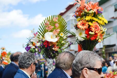 SAO BRAS DE ALPORTEL, PORTUGAL - March 27th, 2016: Traditional religious procession of The Flower...