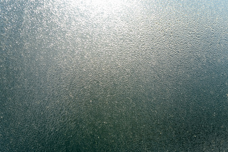 Misted foggy window glass