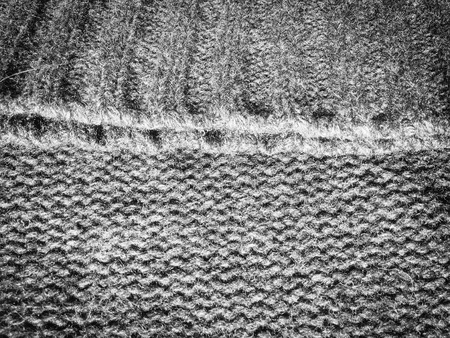 The knitted fabric texture, soft focus abstract backgroundの写真素材