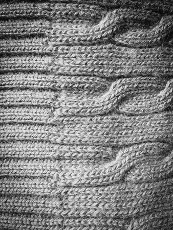 The knitted fabric texture, soft focus abstract backgroundの写真素材