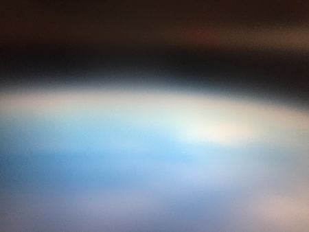 Defocused glowing light brightly abstract blurry backgroundの写真素材