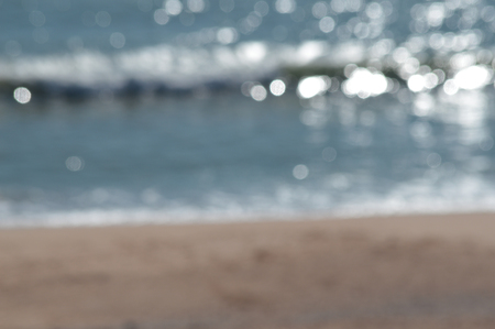 Abstract blurry effect sunny water surface, natural outdoors background, defocused backdrop photoの写真素材