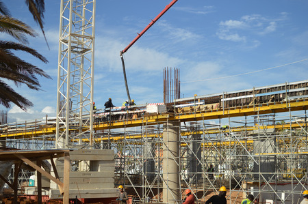 Vilamoura, Algarve Portugal - May 27, 2017: New modern constuction of Tivoli congress center