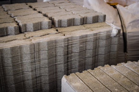 Close up on building construction materials backgroundの写真素材