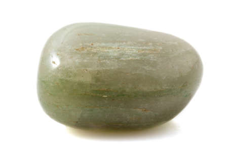 Green health stone isolated on a white background