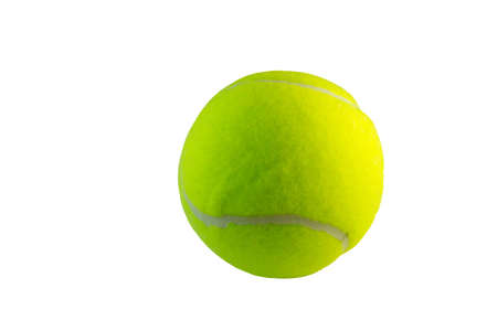 the ball for the game of tennis on a white backgroundの写真素材