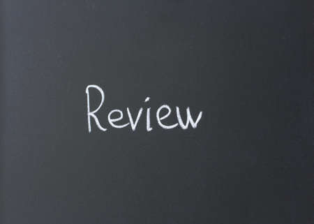 inscription in chalk on a blackboardの写真素材