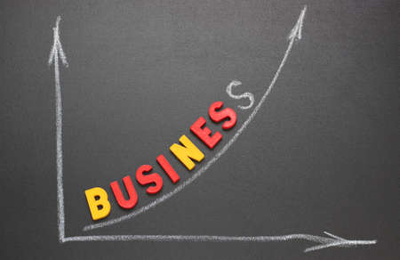 the image and the inscription letters on a blackboardの写真素材