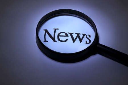 inscription with increasing magnifierの写真素材