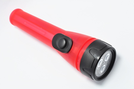Isolated LED flashlightの写真素材