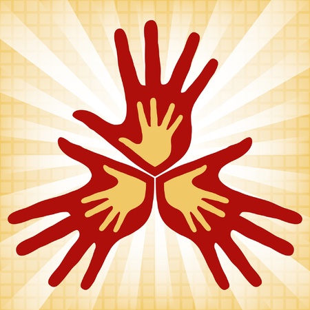 Family support and love vector.のイラスト素材