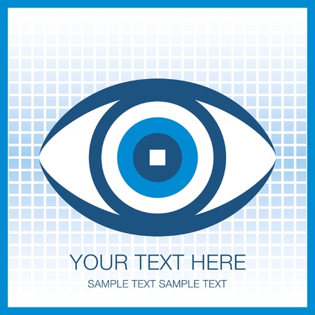Striking eye design with copy space. のイラスト素材