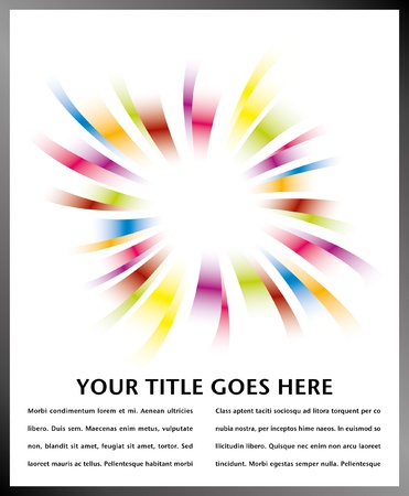 Rainbow burst design with copy spaceのイラスト素材