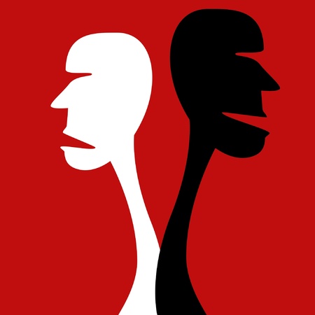 Human disagreement vector illustration. のイラスト素材