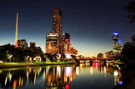 City Lights at nightの写真素材