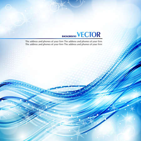 Abstract winter shiny blue background. Vectorのイラスト素材