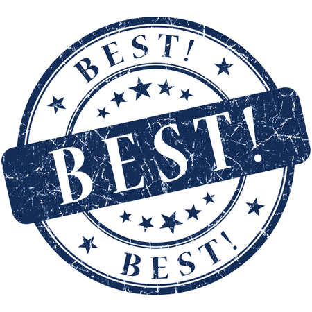 Best! blue stampの写真素材