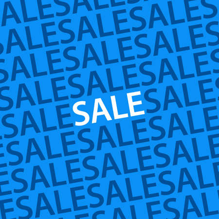 Sale Poster Blueのイラスト素材