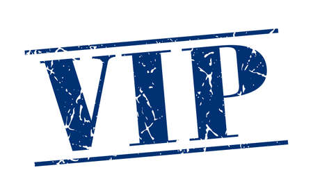 vip blue grunge vintage stamp isolated on white backgroundのイラスト素材