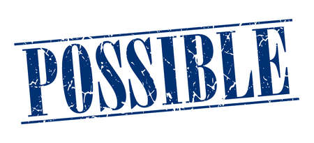 possible blue grunge vintage stamp isolated on white backgroundのイラスト素材