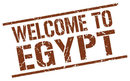welcome to Egypt stampのイラスト素材