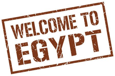 welcome to Egypt stampのイラスト素材