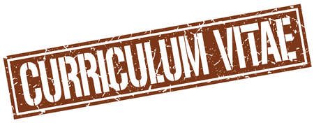 curriculum vitae square grunge stampのイラスト素材