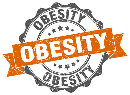 obesity stamp. sign. sealのイラスト素材
