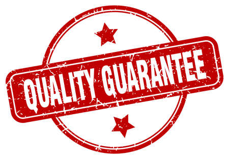 quality guarantee vintage round isolated stampのイラスト素材