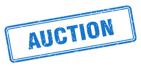 auction stamp. auction square grunge sign. auctionのイラスト素材