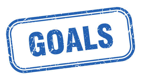goals stamp. goals square grunge sign. goalsのイラスト素材