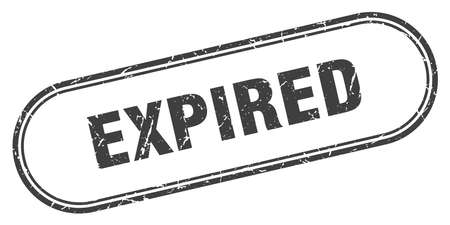 expired stamp. expired square grunge sign. expiredのイラスト素材