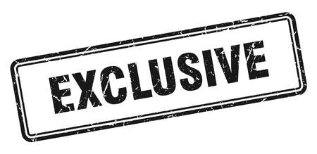 exclusive stamp. exclusive square grunge sign. exclusiveのイラスト素材