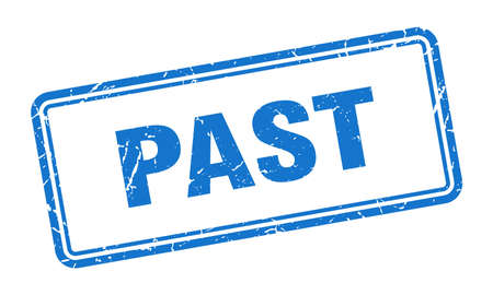 past stamp. past square grunge sign. pastのイラスト素材