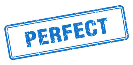 perfect stamp. perfect square grunge sign. perfectのイラスト素材