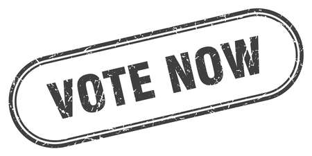 vote now stamp. vote now square grunge sign. vote nowのイラスト素材