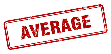 average stamp. average square grunge sign. averageのイラスト素材