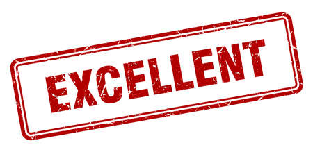 excellent stamp. excellent square grunge sign. excellentのイラスト素材