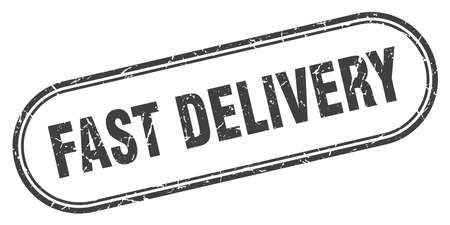 fast delivery stamp. fast delivery square grunge sign. fast deliveryのイラスト素材