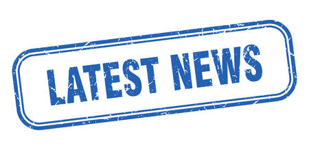 latest news stamp. latest news square grunge sign. latest newsのイラスト素材