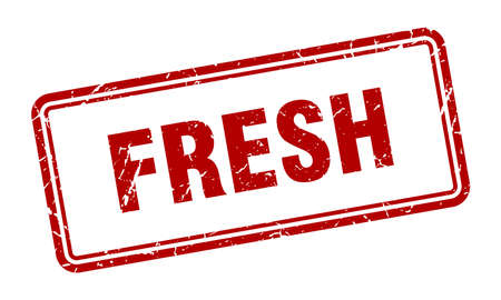 fresh stamp. fresh square grunge sign. freshのイラスト素材