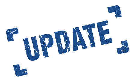update stamp. update square grunge sign. updateのイラスト素材
